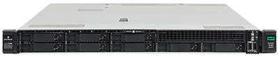 Máy chủ HPE DL360 gen10 phía trước hệ thống với khoang ổ đĩa 8 x 2,5 inch